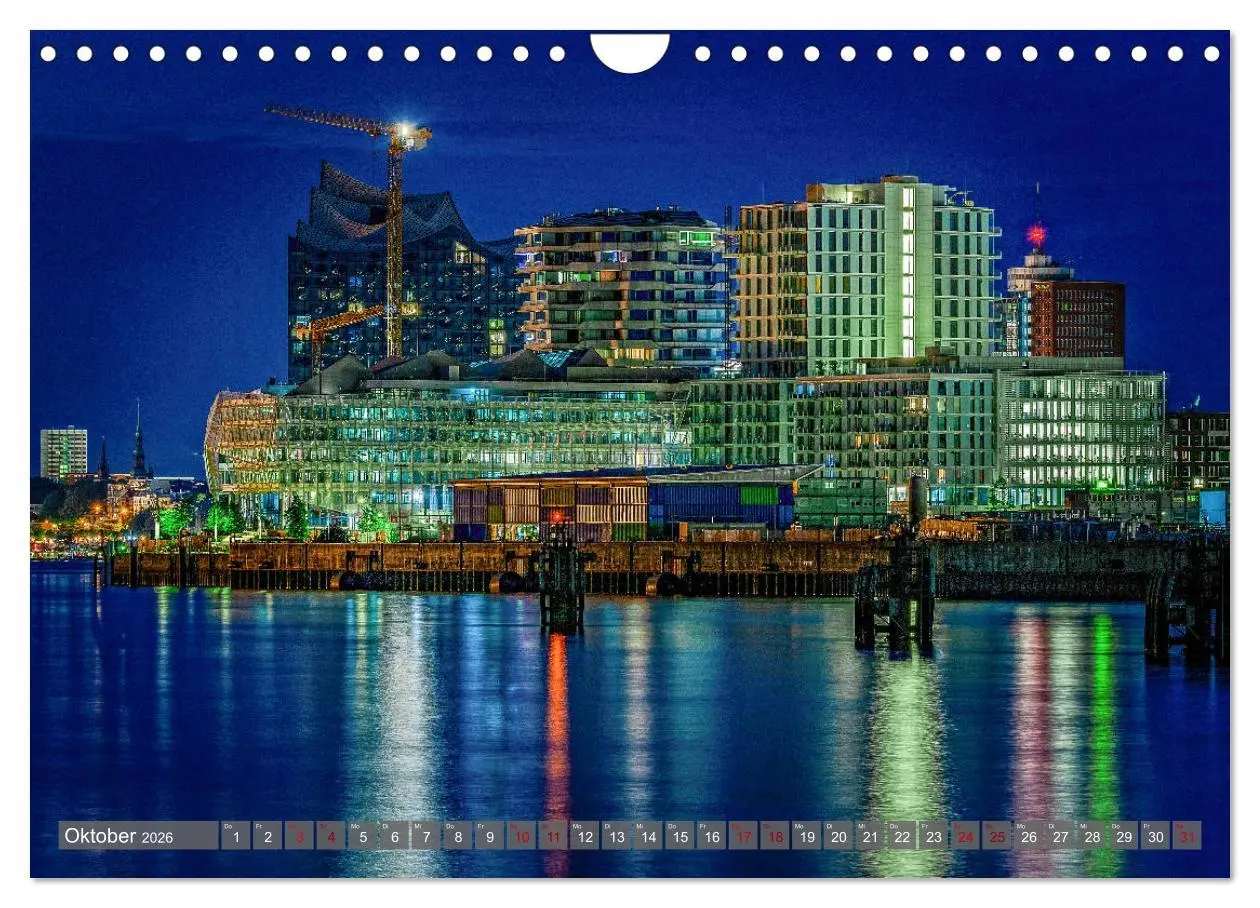 Bild: 9783457757956 | Hamburg City Vibes (Wandkalender 2026 DIN A4 quer), CALVENDO...