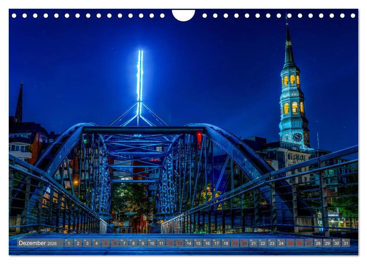 Bild: 9783457757956 | Hamburg City Vibes (Wandkalender 2026 DIN A4 quer), CALVENDO...