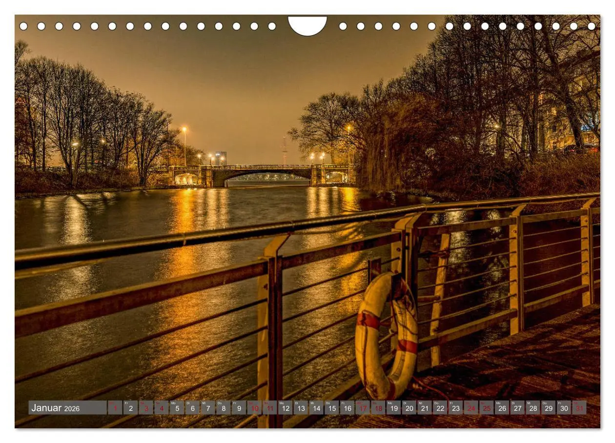 Bild: 9783457757956 | Hamburg City Vibes (Wandkalender 2026 DIN A4 quer), CALVENDO...
