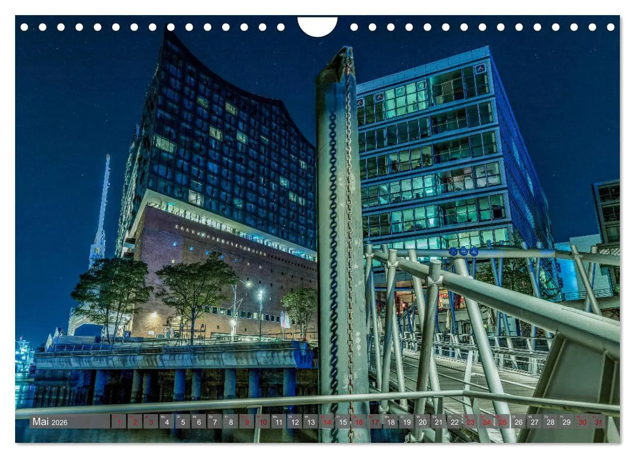 Bild: 9783457757956 | Hamburg City Vibes (Wandkalender 2026 DIN A4 quer), CALVENDO...