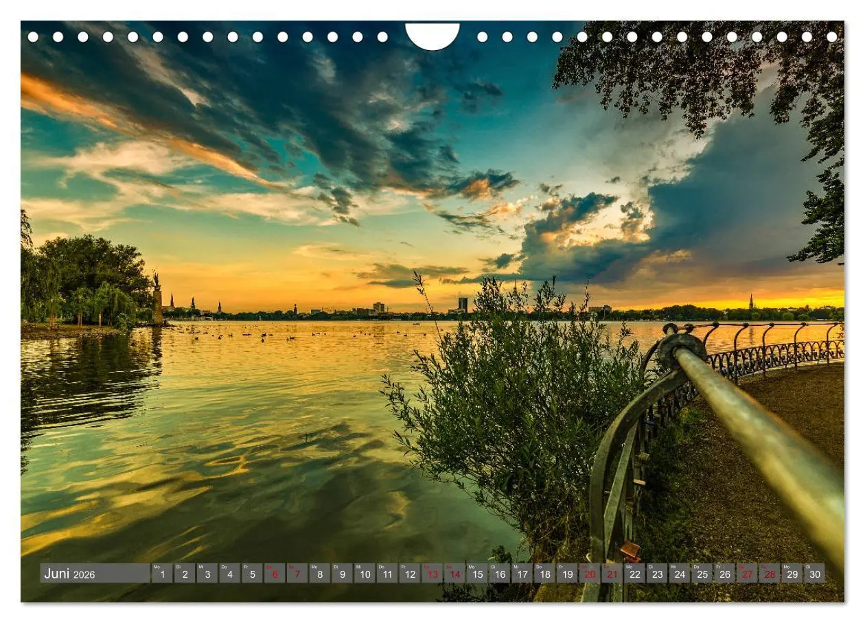 Bild: 9783457757956 | Hamburg City Vibes (Wandkalender 2026 DIN A4 quer), CALVENDO...