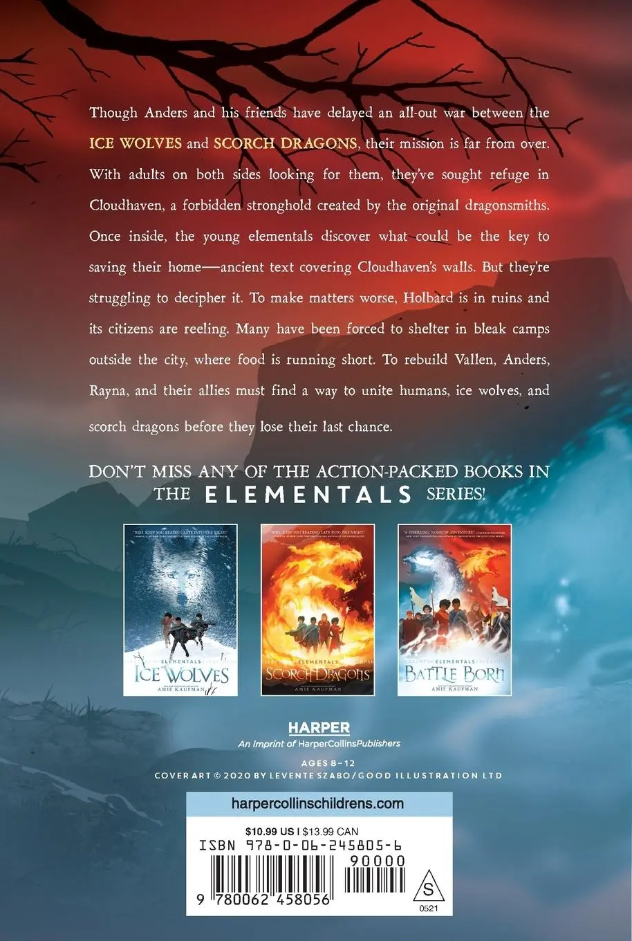 Rückseite: 9780062458056 | Elementals: Battle Born | Amie Kaufman | Taschenbuch | Englisch | 2021