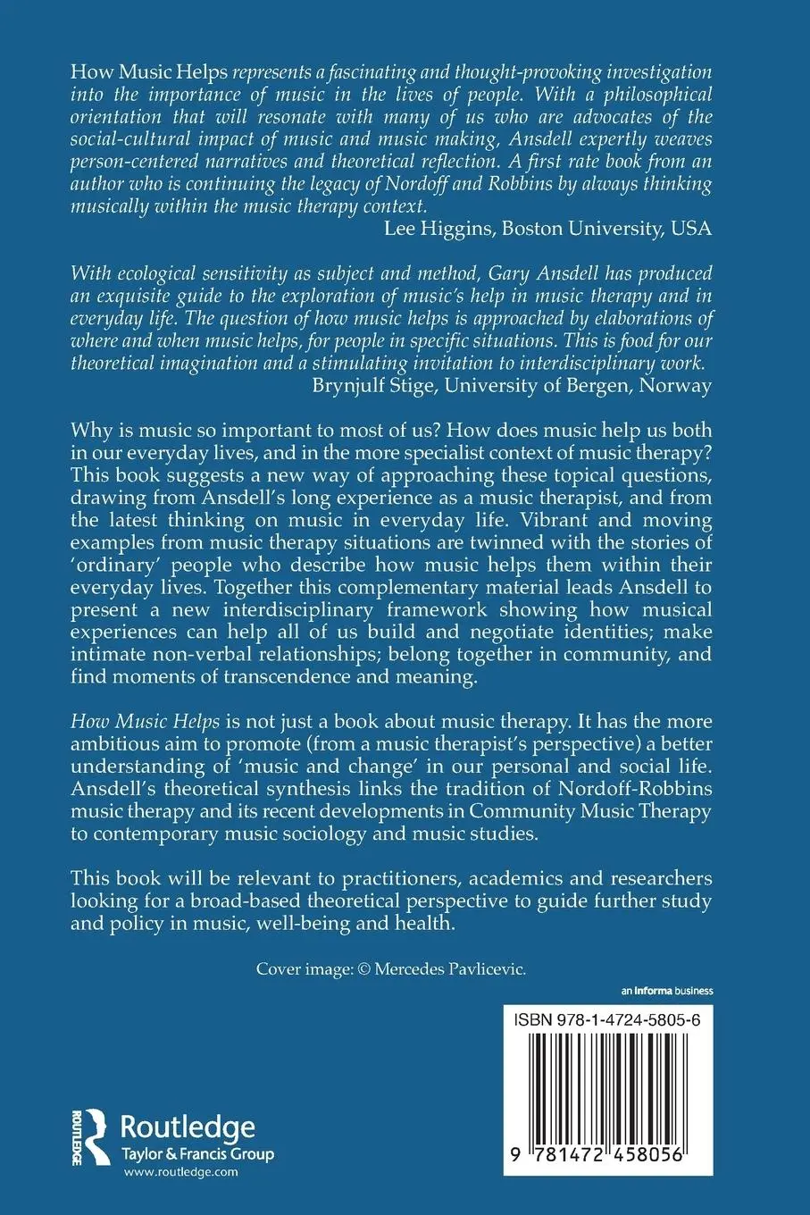 Rückseite: 9781472458056 | How Music Helps in Music Therapy and Everyday Life | Gary Ansdell
