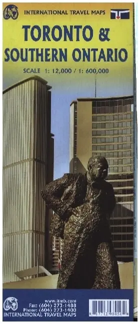 Cover: 9781771298056 | Toronto &amp; STH Ontario | ITM Intern.Travel Maps | (Land-)Karte | 2024