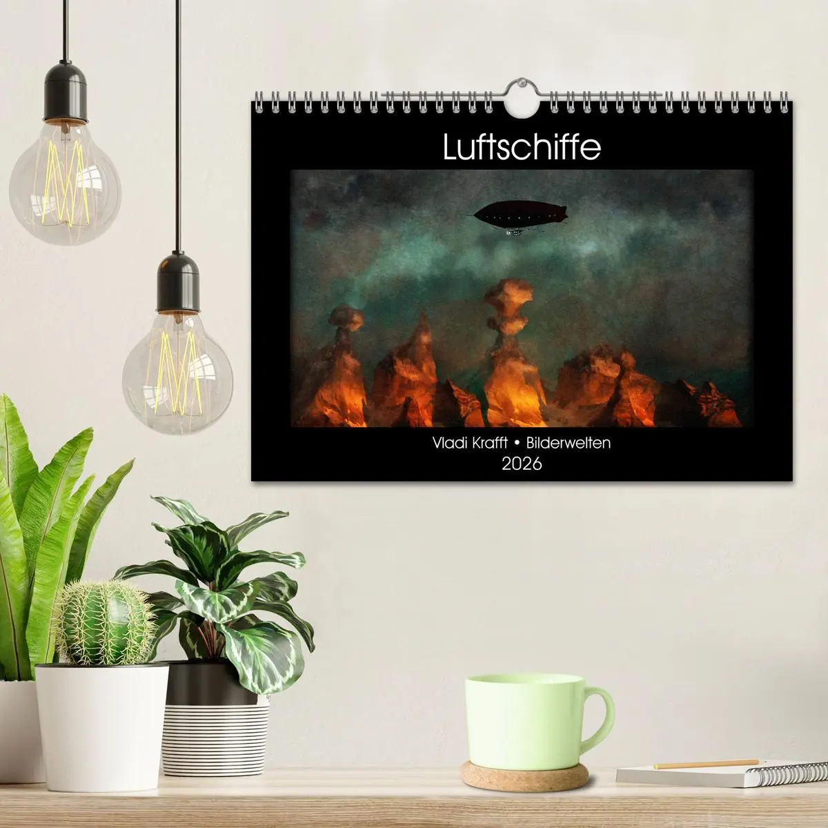 Bild: 9783457888056 | Luftschiffe über fremden Landschaften (Wandkalender 2026 DIN A4...