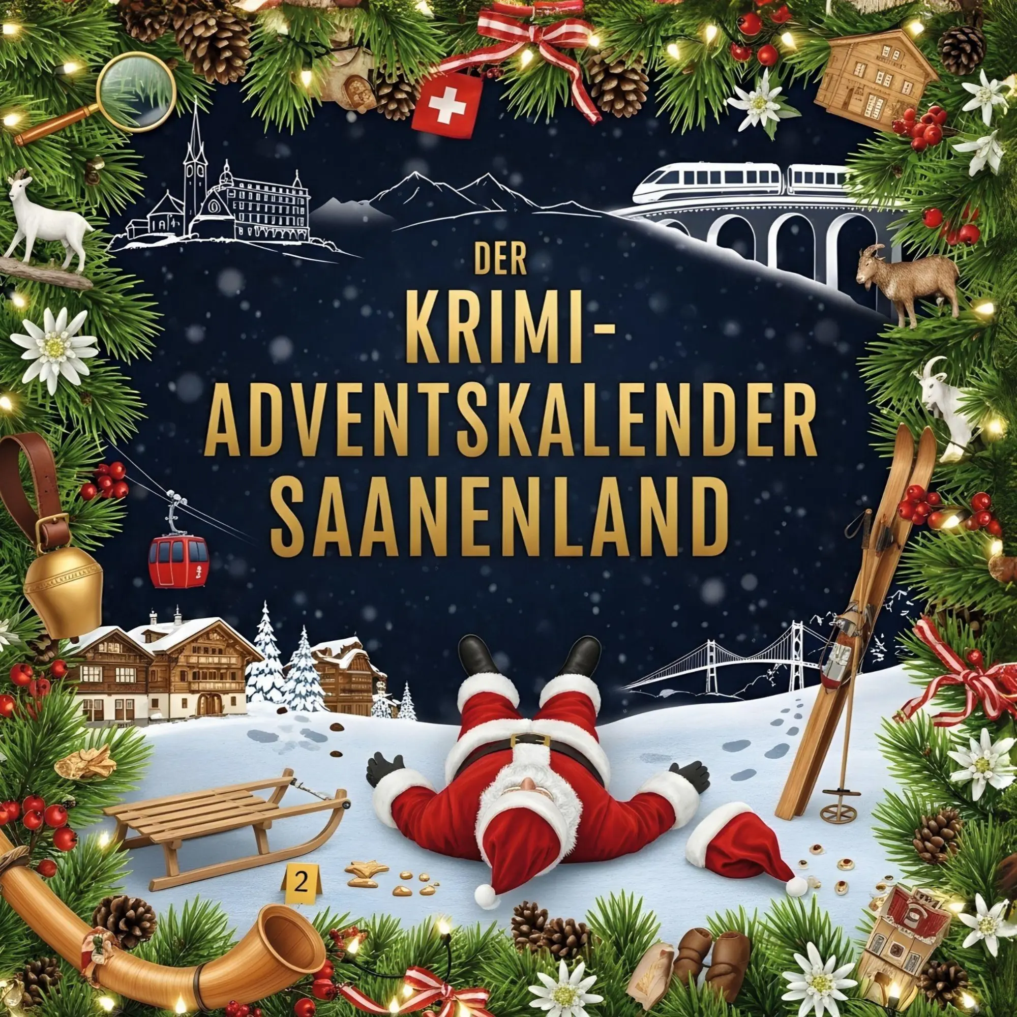 Cover: 9783695308156 | Der Krimi-Adventskalender Saanenland | Mordsverdächtig in 24 Akten