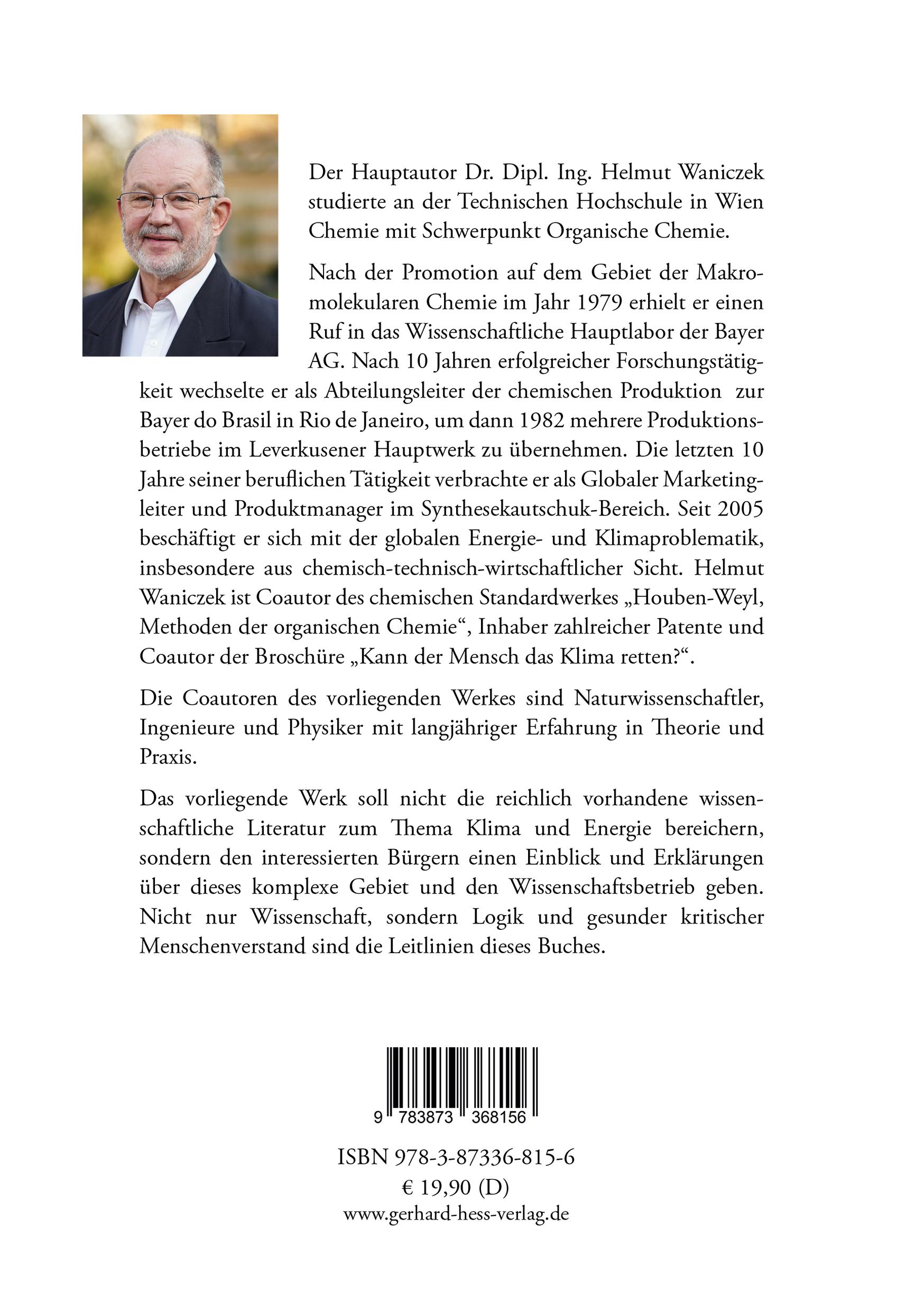 Rückseite: 9783873368156 | Was Sie immer schon über die "Energiewende" wissen wollten | Waniczek