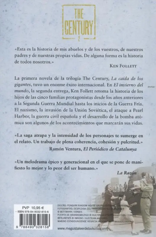 Rückseite: 9788490328156 | El Invierno del Mundo / Winter of the World | Ken Follett | Buch
