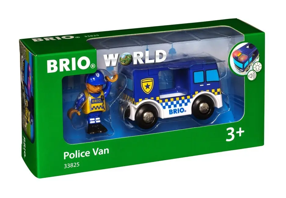 Cover: 7312350338256 | 33825 BRIO Polizeiwagen mit Licht und Sound | BRIO® | Spiel | 63382500