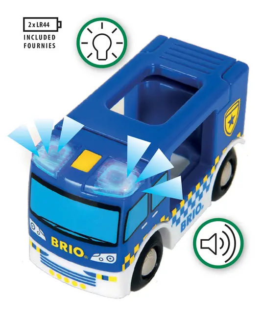 Bild: 7312350338256 | 33825 BRIO Polizeiwagen mit Licht und Sound | BRIO® | Spiel | 63382500