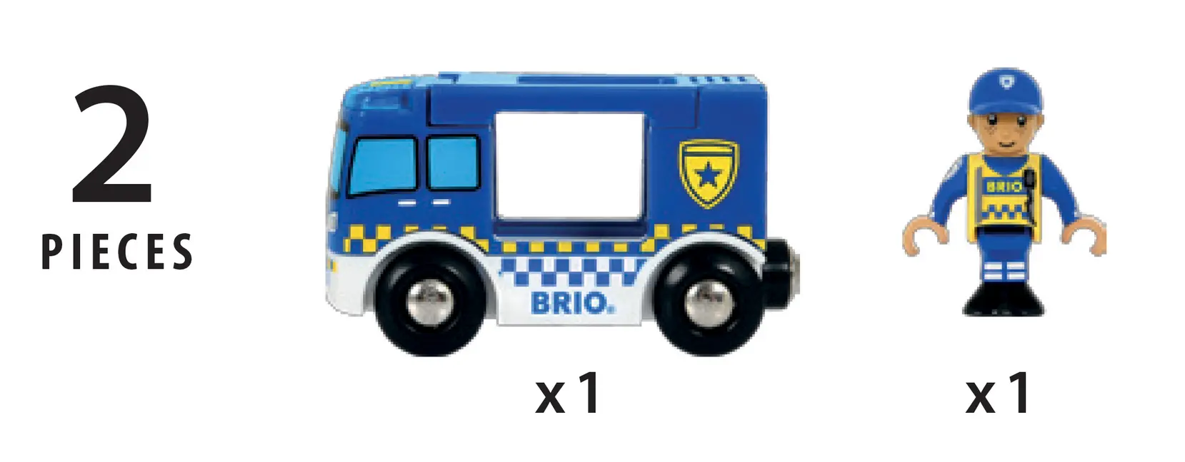 Bild: 7312350338256 | 33825 BRIO Polizeiwagen mit Licht und Sound | BRIO® | Spiel | 63382500