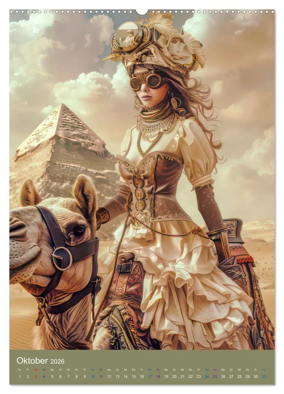 Bild: 9783516268256 | Steampunk Ladies auf Tour (Wandkalender 2026 DIN A2 hoch), CALVENDO...