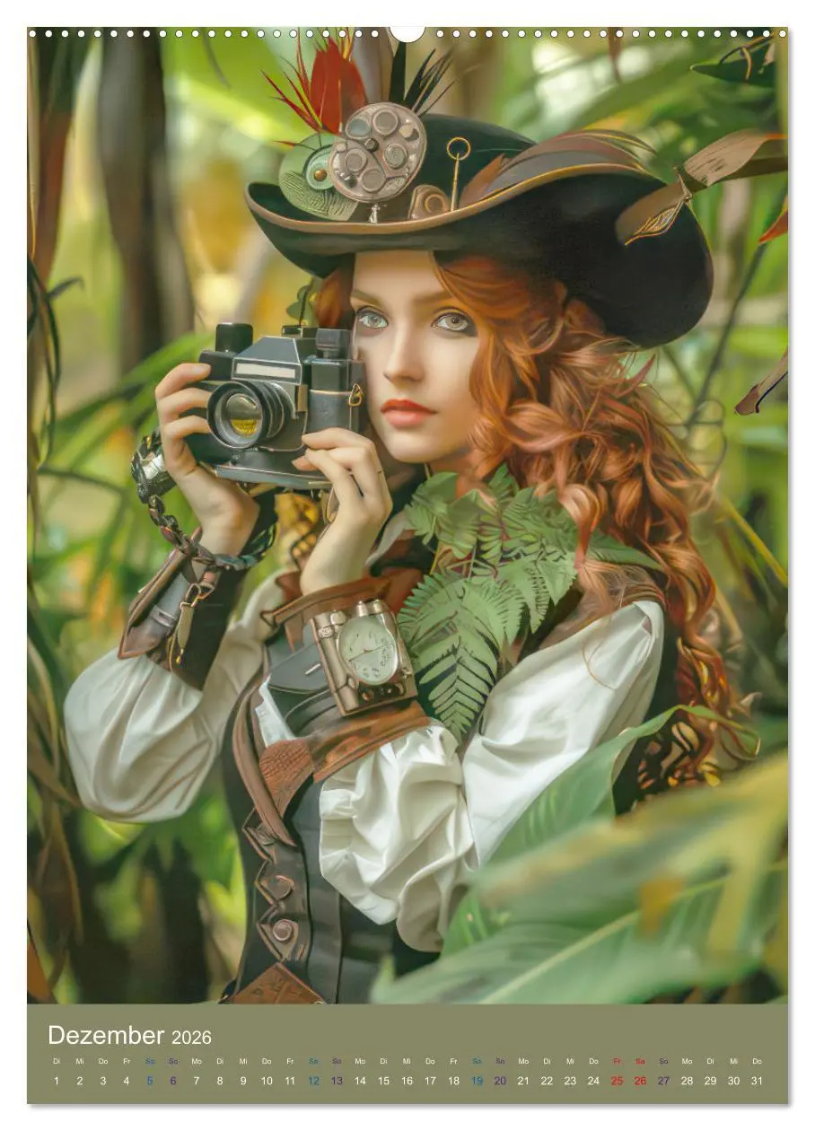 Bild: 9783516268256 | Steampunk Ladies auf Tour (Wandkalender 2026 DIN A2 hoch), CALVENDO...