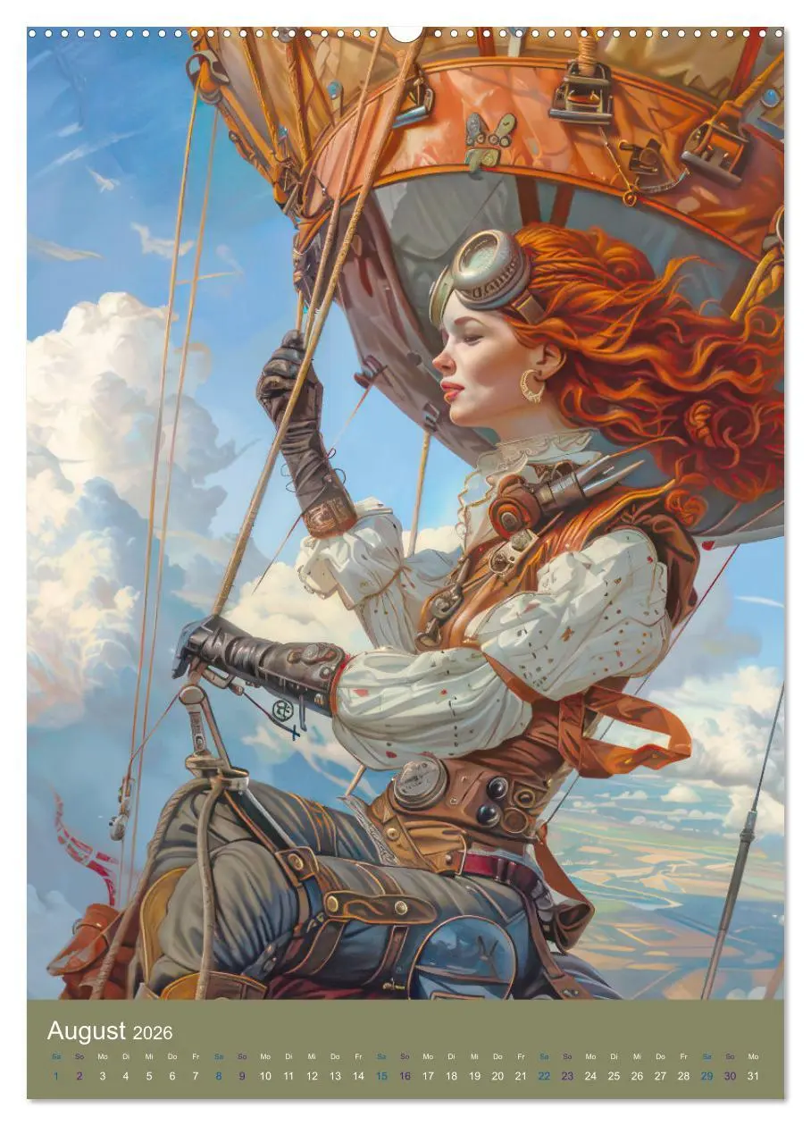 Bild: 9783516268256 | Steampunk Ladies auf Tour (Wandkalender 2026 DIN A2 hoch), CALVENDO...