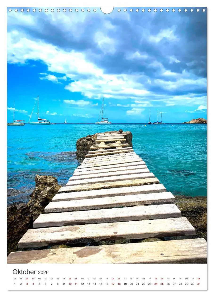 Bild: 9783516338256 | Ab nach Ibiza (Wandkalender 2026 DIN A3 hoch), CALVENDO Monatskalender