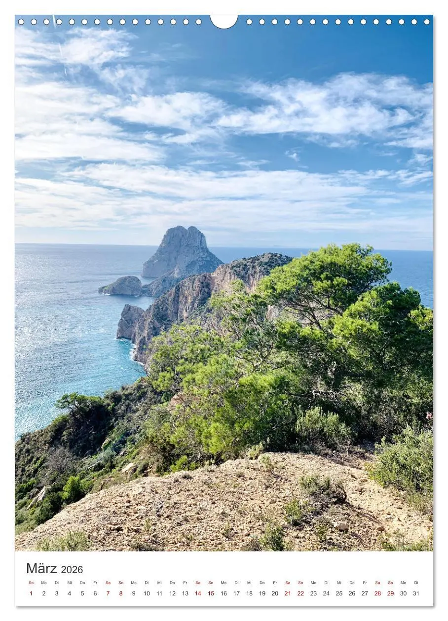 Bild: 9783516338256 | Ab nach Ibiza (Wandkalender 2026 DIN A3 hoch), CALVENDO Monatskalender