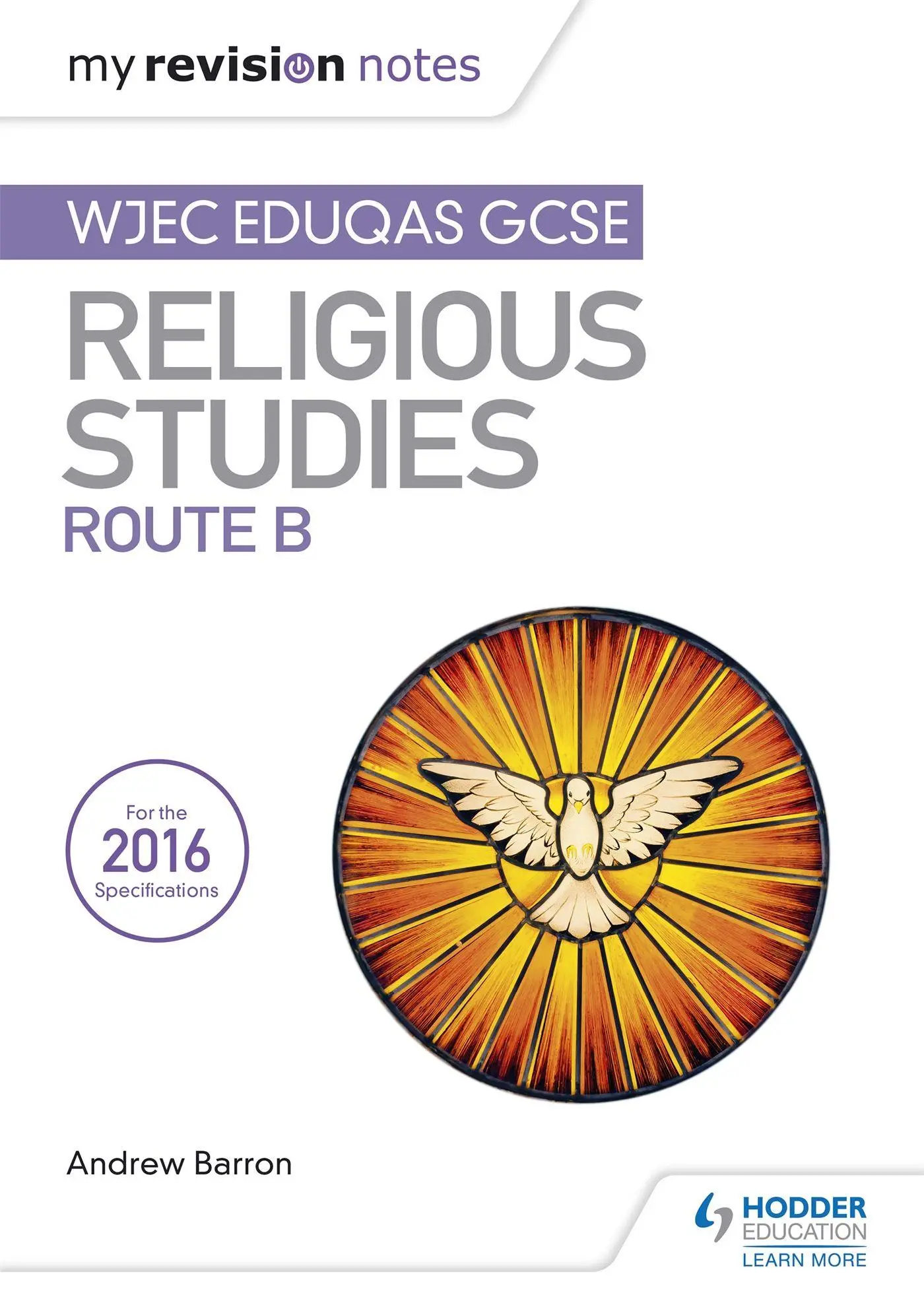 Cover: 9781510418356 | My Revision Notes WJEC Eduqas GCSE Religious Studies Route B | Barron