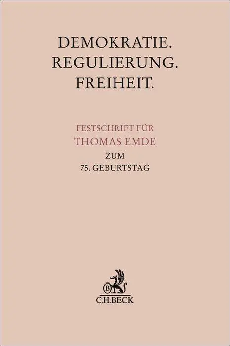 Demokratie. Regulierung. Freiheit.