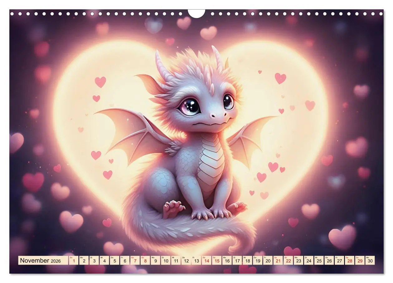 Bild: 9783457308356 | Süße Babydrachen (Wandkalender 2026 DIN A3 quer), CALVENDO...