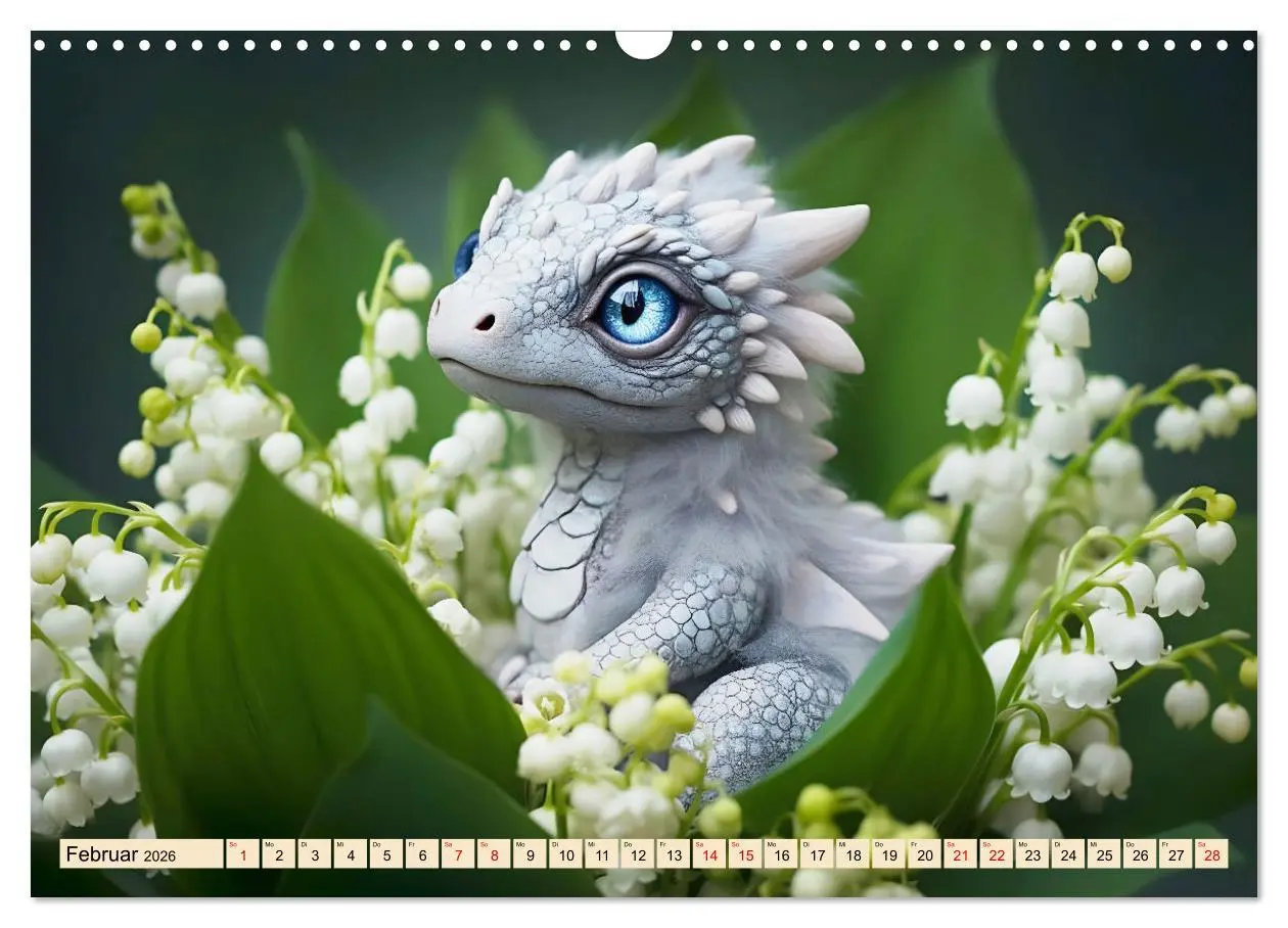Bild: 9783457308356 | Süße Babydrachen (Wandkalender 2026 DIN A3 quer), CALVENDO...