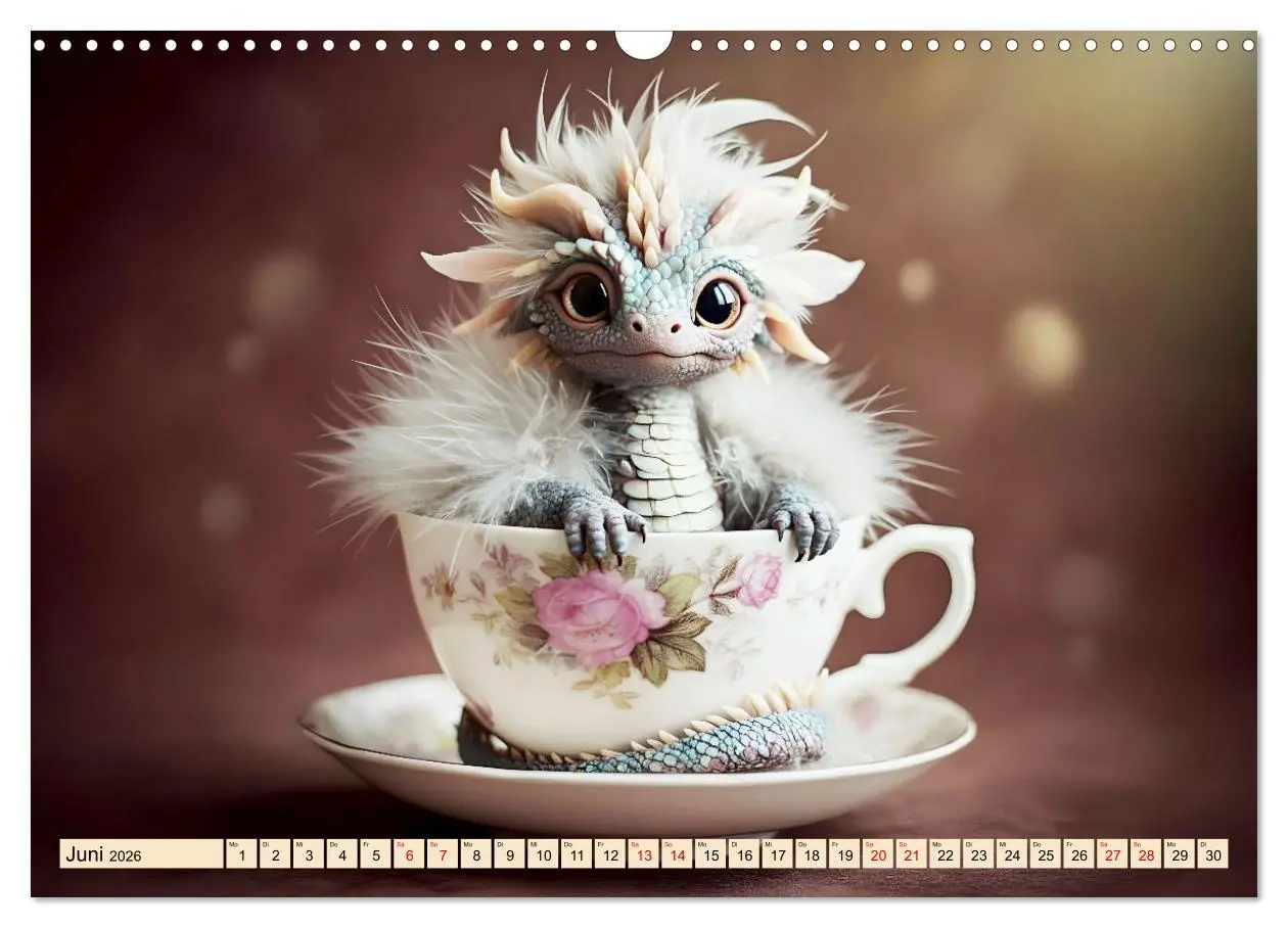 Bild: 9783457308356 | Süße Babydrachen (Wandkalender 2026 DIN A3 quer), CALVENDO...
