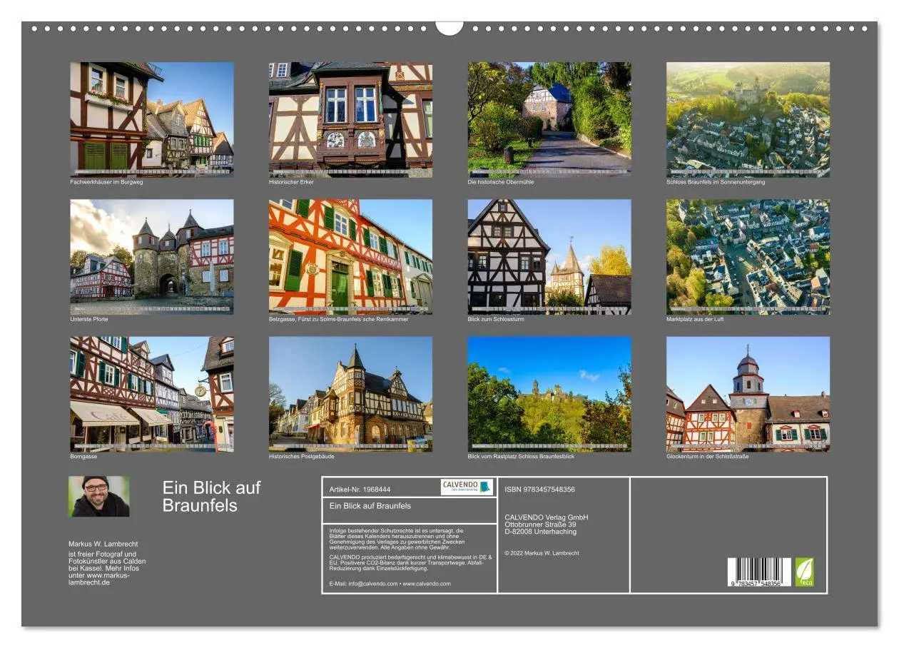 Bild: 9783457548356 | Ein Blick auf Braunfels (Wandkalender 2026 DIN A2 quer), CALVENDO...