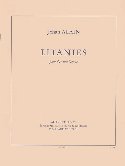 Cover: 9790046298356 | Litanies | Alain | Buch | Alphonse Leduc | EAN 9790046298356