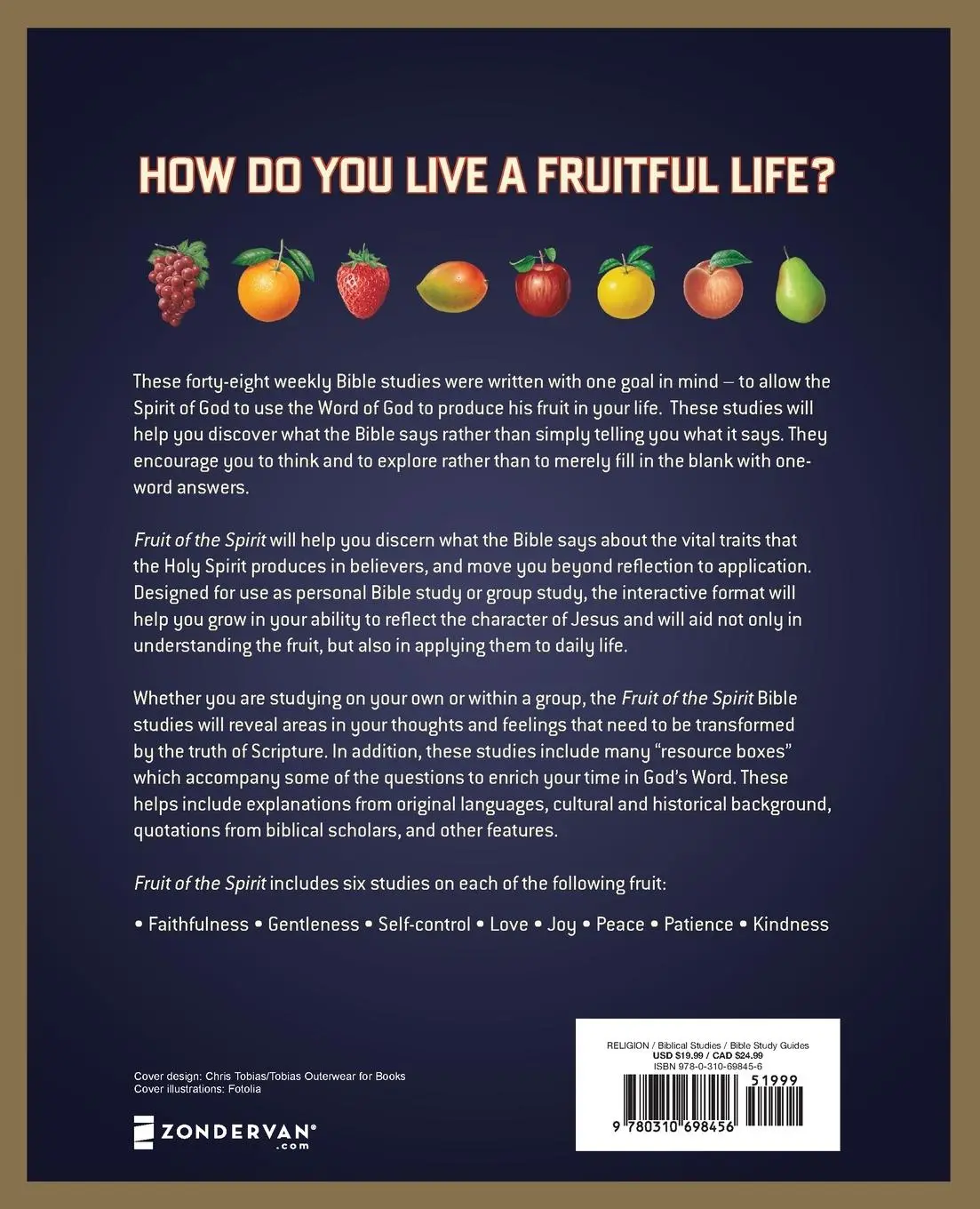 Rückseite: 9780310698456 | Fruit of the Spirit | 48 Bible Studies for Individuals or Groups