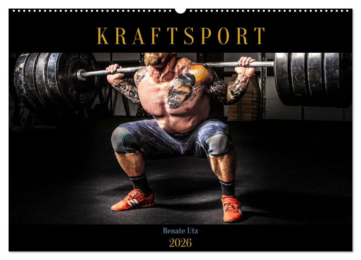 Cover: 9783457608456 | Kraftsport (Wandkalender 2026 DIN A2 quer), CALVENDO Monatskalender