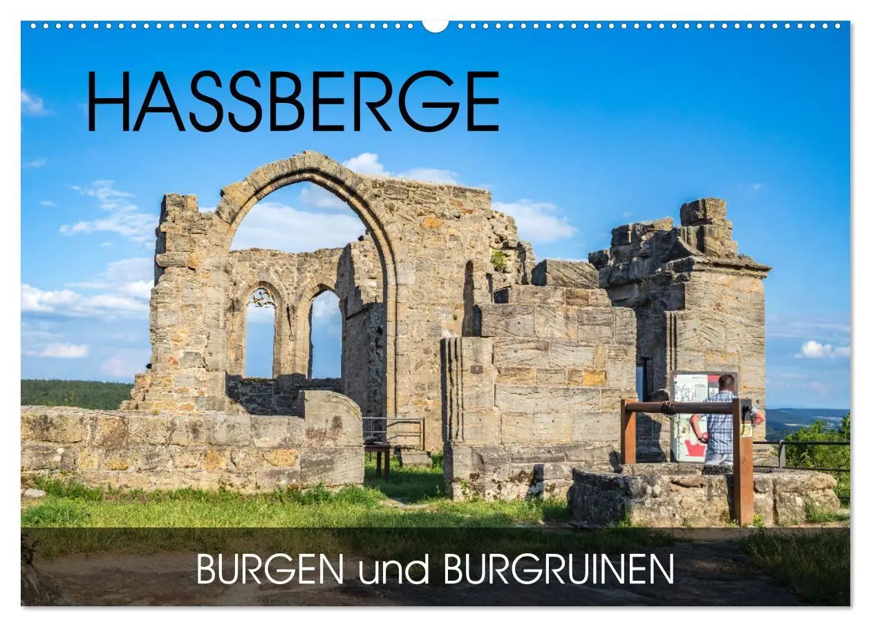 Cover: 9783457778456 | Haßberge - Burgen und Burgruinen (Wandkalender 2026 DIN A2 quer),...