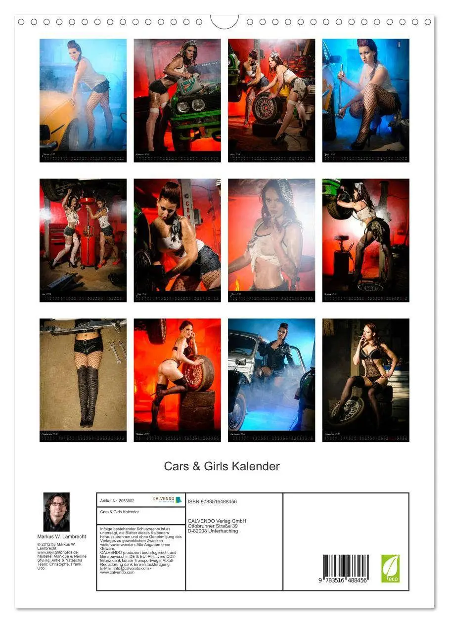 Bild: 9783516488456 | Cars &amp; Girls Kalender (Wandkalender 2026 DIN A3 hoch), CALVENDO...