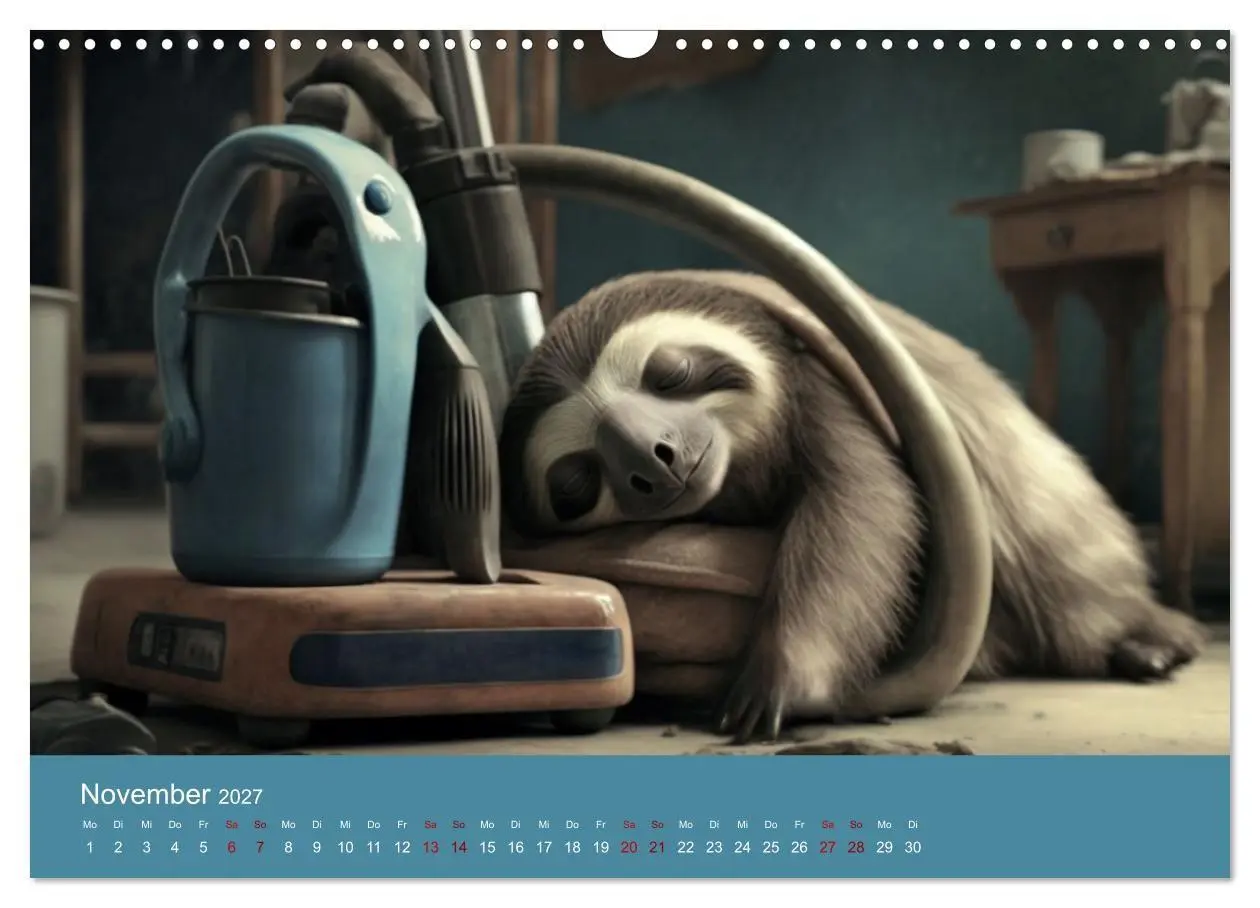 Bild: 9783569338456 | Der Kalender für echte Faultiere (Wandkalender 2027 DIN A3 quer),...