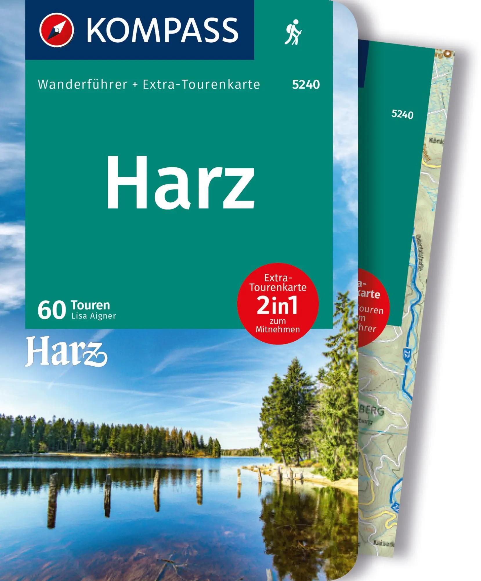 Cover: 9783991218456 | KOMPASS Wanderführer Harz, 60 Touren mit Extra-Tourenkarte | Aigner