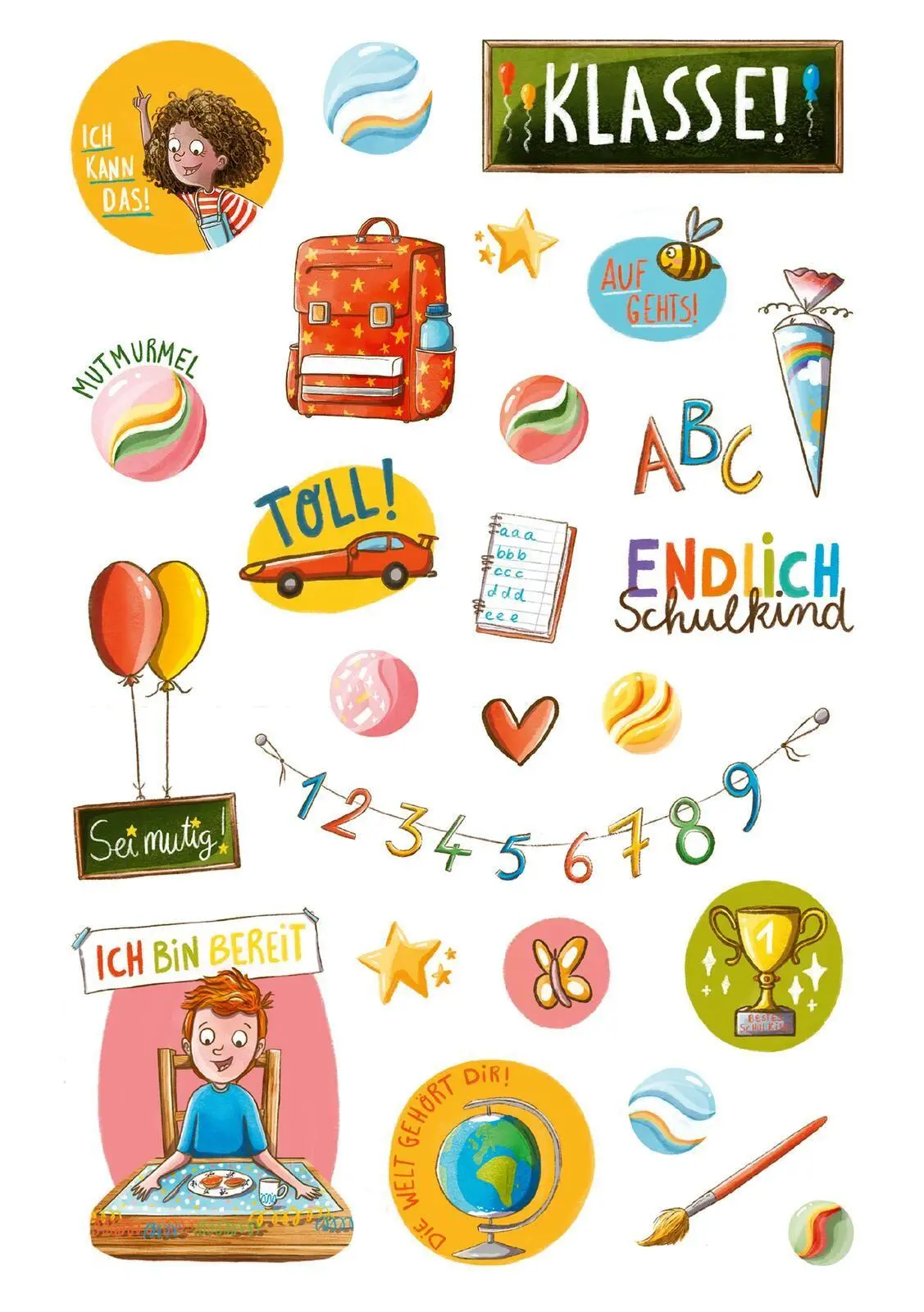 Bild: 4014489138556 | Mutmach-Sticker | Über 200 bestärkende Botschaften | Sarah Welk | 2026