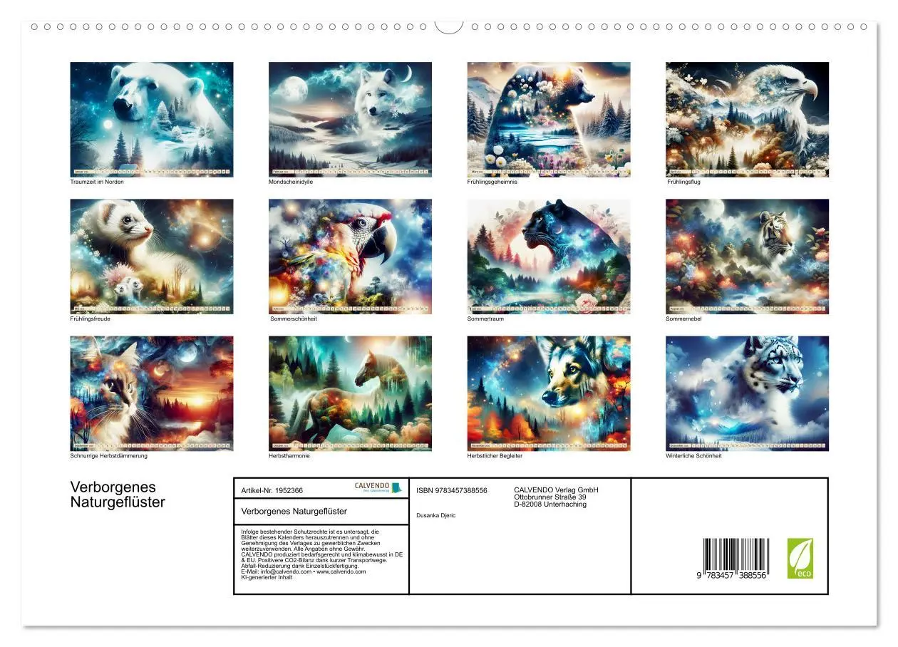 Bild: 9783457388556 | Verborgenes Naturgeflüster (hochwertiger Premium Wandkalender 2026...