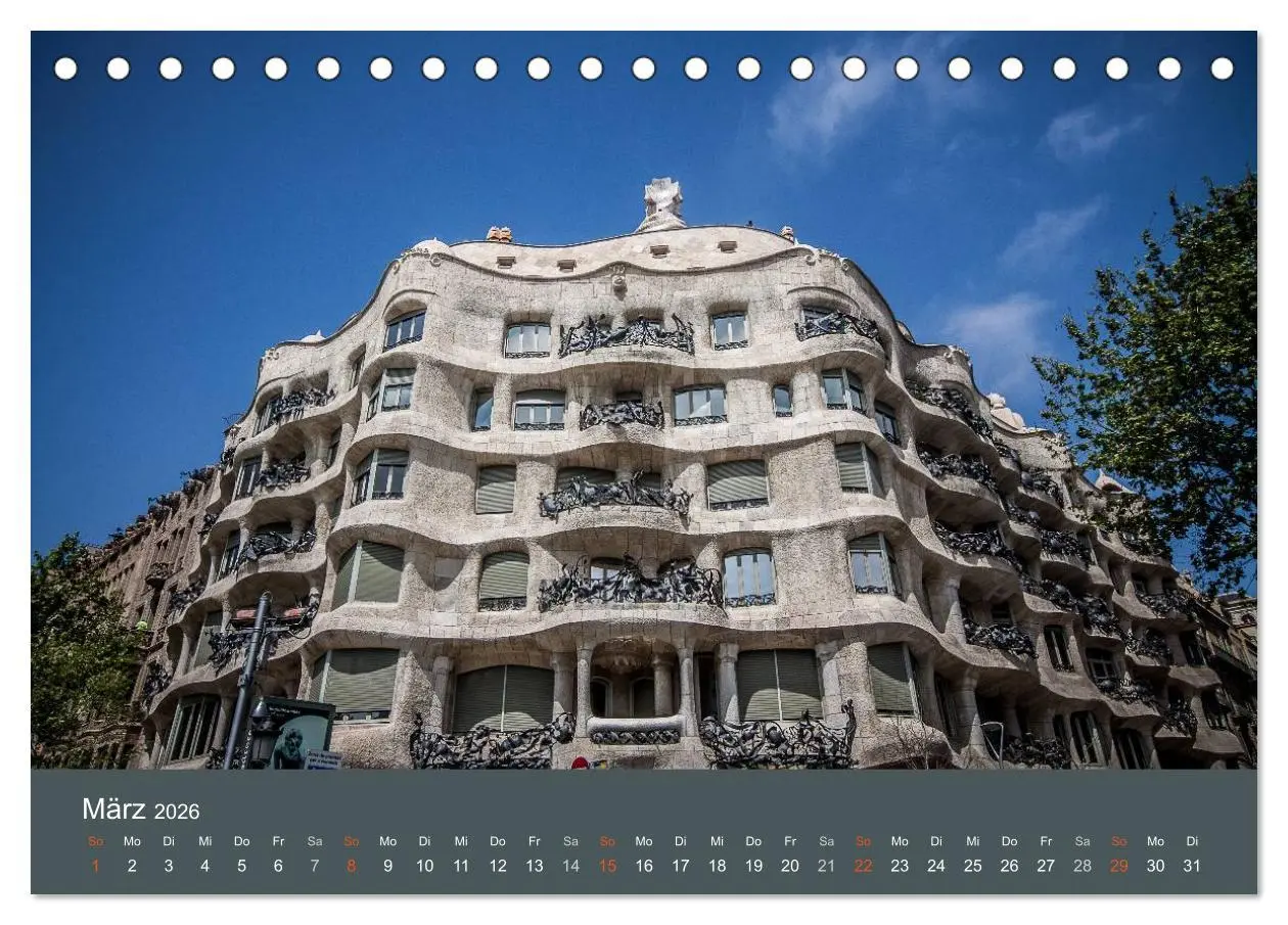 Bild: 9783516238556 | Barcelona - Faszinierende Architektur (Tischkalender 2026 DIN A5...