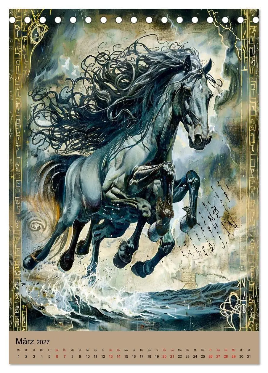 Bild: 9783516928556 | Wikinger - Mythologie - Götter, Runen und Legenden (Tischkalender...