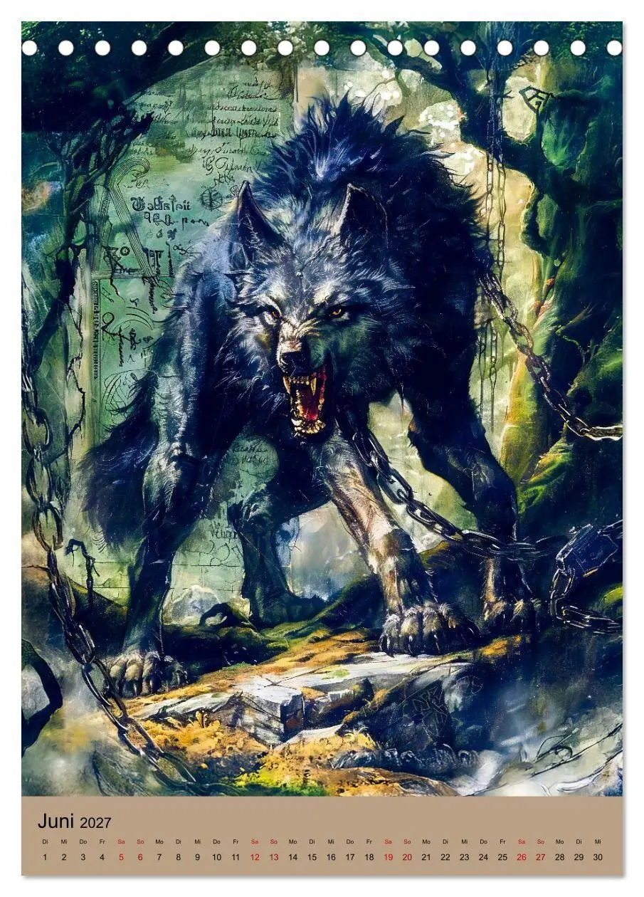 Bild: 9783516928556 | Wikinger - Mythologie - Götter, Runen und Legenden (Tischkalender...
