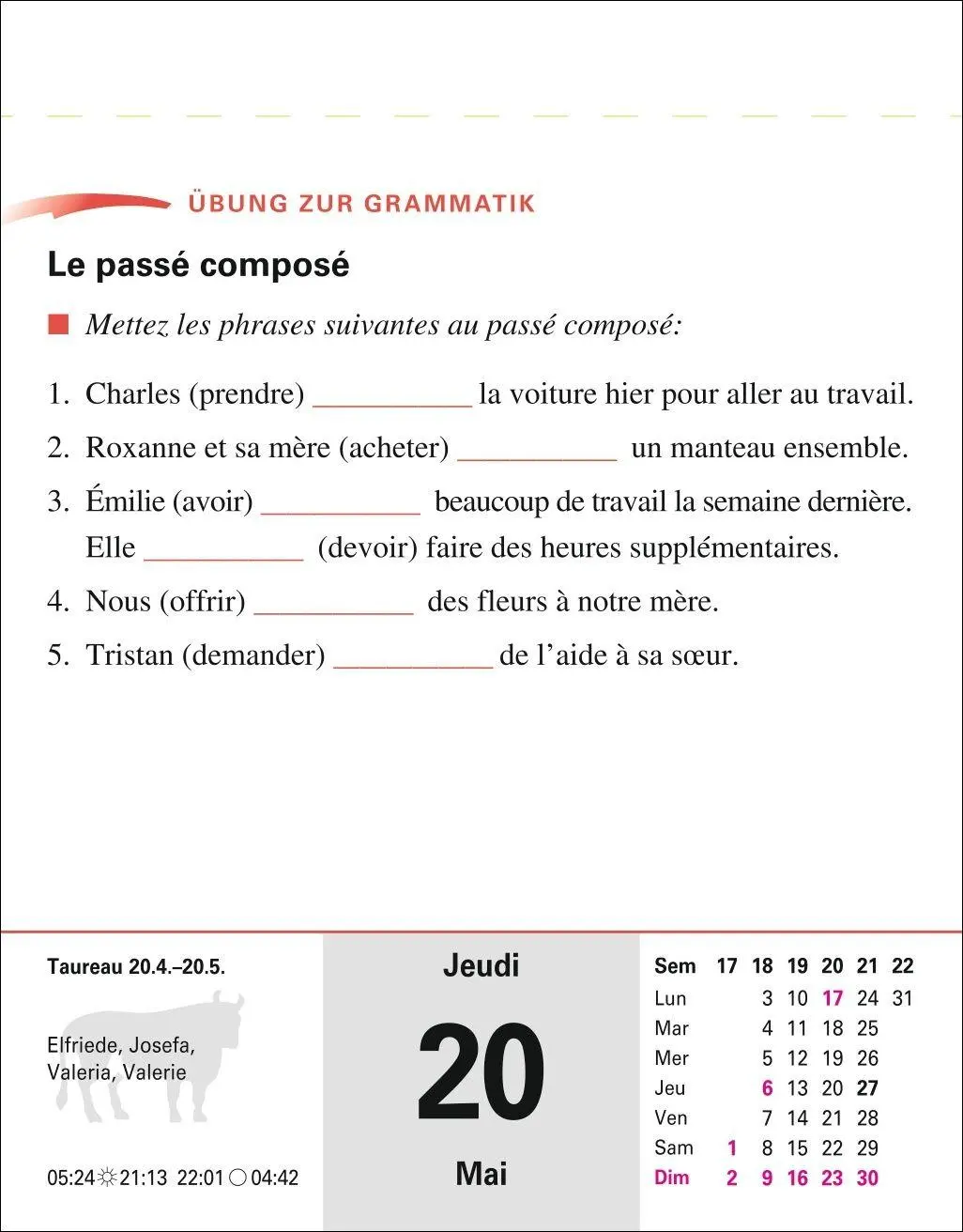 Bild: 9783840038556 | Französisch Sprachkalender 2027 - Französisch lernen leicht gemacht...