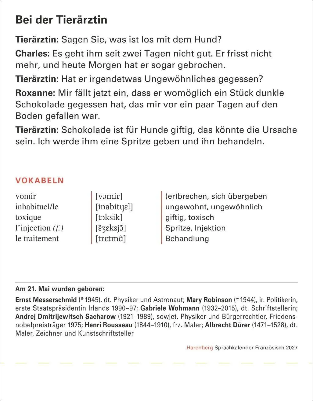 Bild: 9783840038556 | Französisch Sprachkalender 2027 - Französisch lernen leicht gemacht...