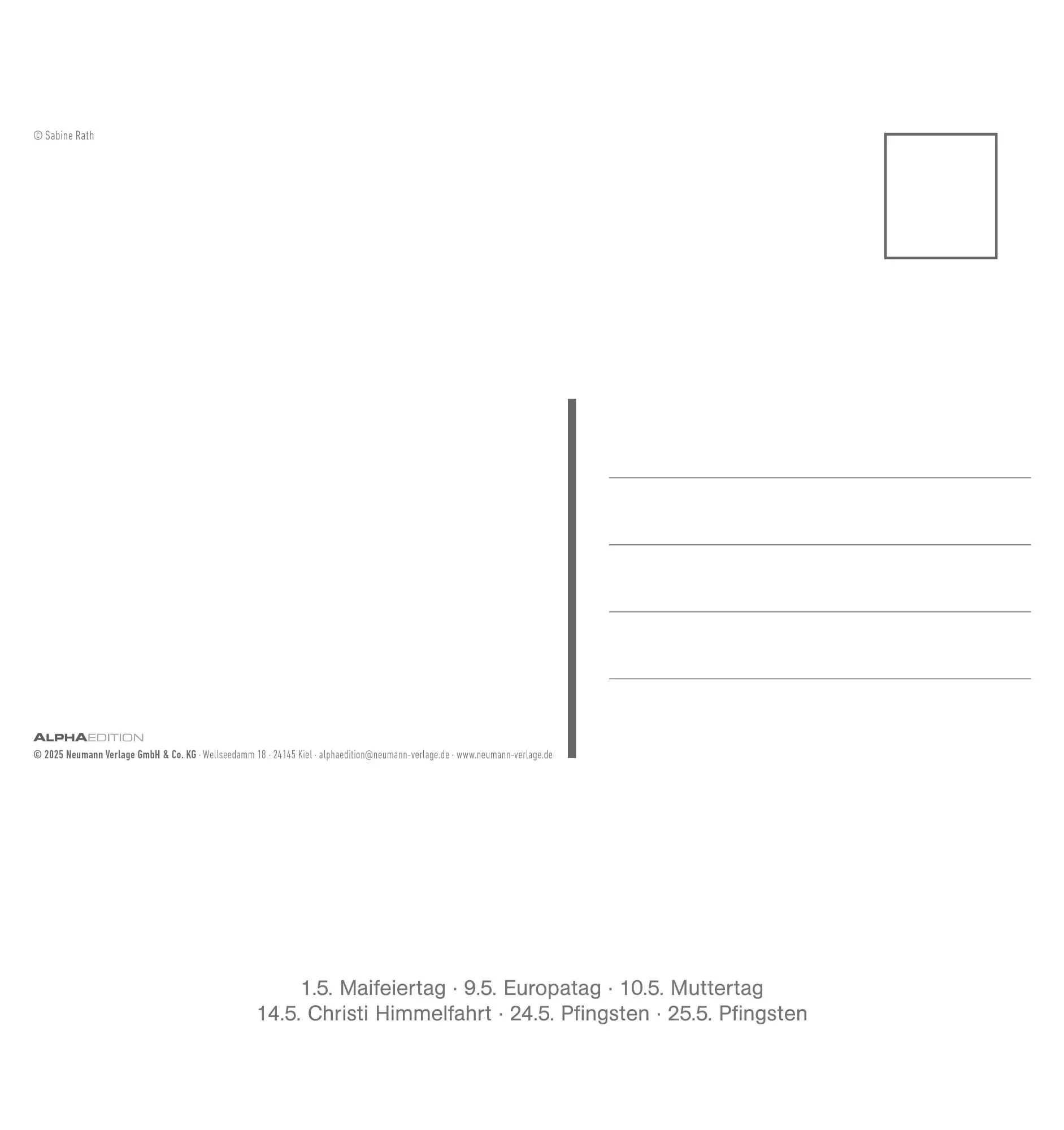 Bild: 4069095008656 | Süße Kaninchen 2026 - Postkartenkalender 16x17 cm | Kalender | 26 S.