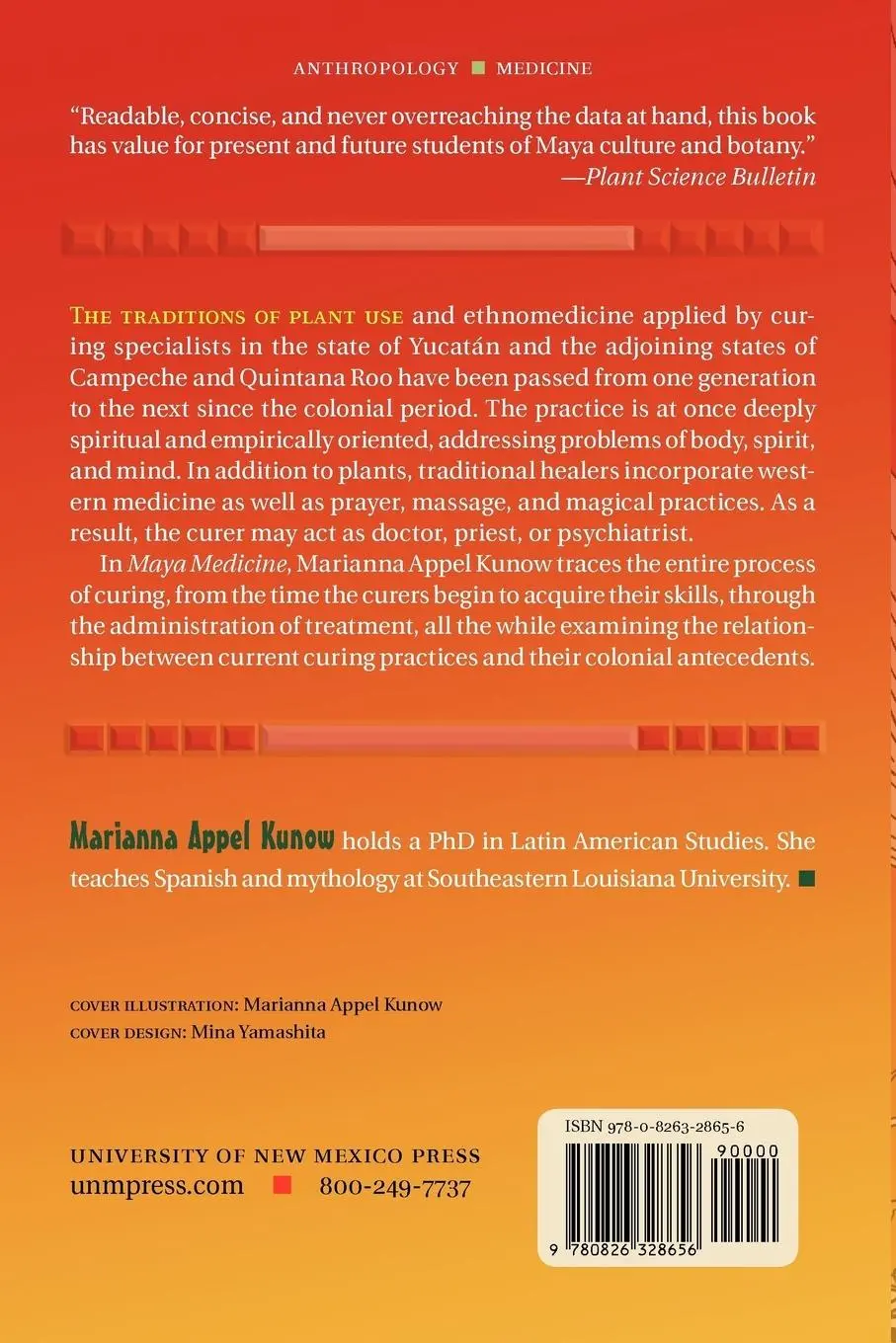 Rückseite: 9780826328656 | Maya Medicine | Traditional Healing in Yucat N | Marianna Appel Kunow