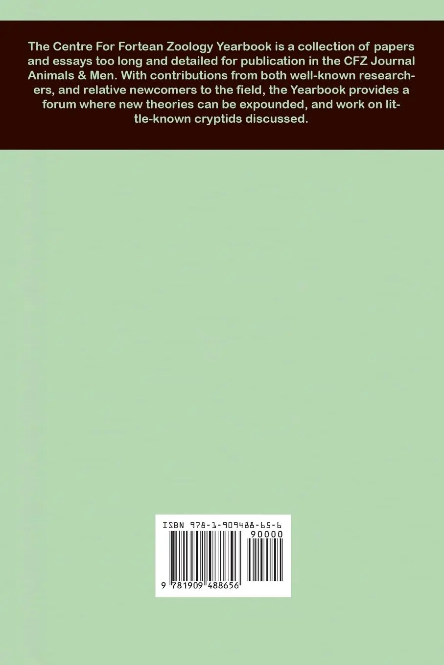 Rückseite: 9781909488656 | CFZ Yearbook 2022/3 | Jonathan Downes | Taschenbuch | Englisch | 2022