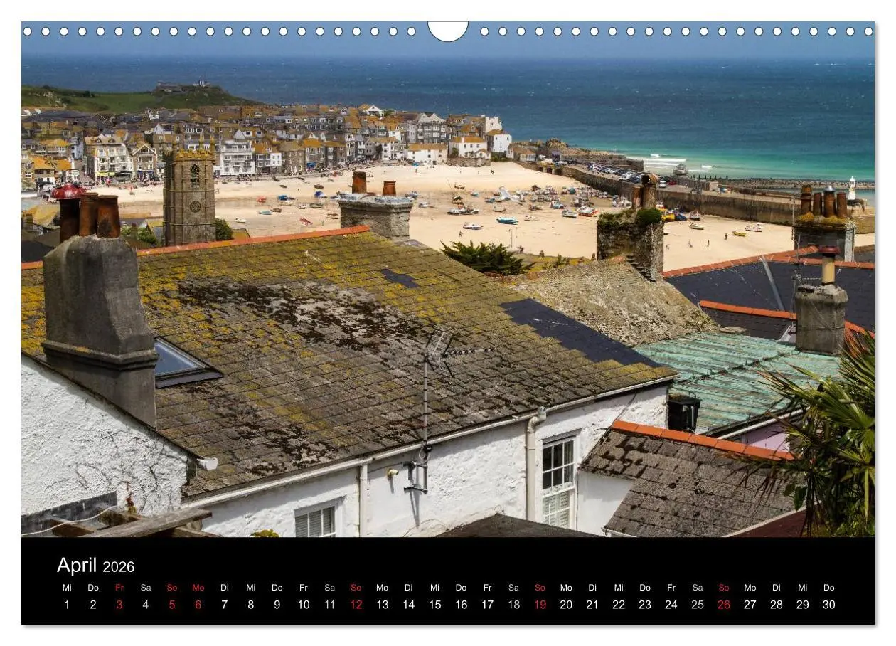 Bild: 9783516158656 | Englands Küsten 2026 (Wandkalender 2026 DIN A3 quer), CALVENDO...