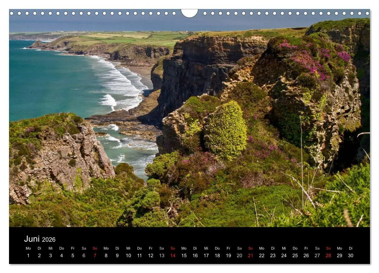 Bild: 9783516158656 | Englands Küsten 2026 (Wandkalender 2026 DIN A3 quer), CALVENDO...