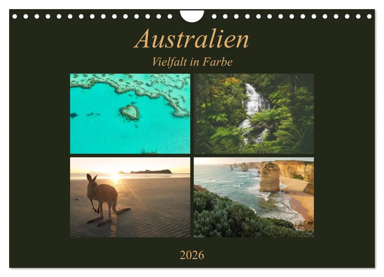 Cover: 9783516228656 | Australien - Farbige Vielfalt (Wandkalender 2026 DIN A4 quer),...
