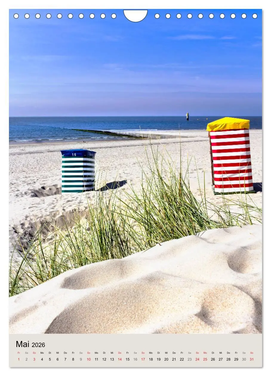 Bild: 9783516398656 | Borkum Strandspaziergang (Wandkalender 2026 DIN A4 hoch), CALVENDO...