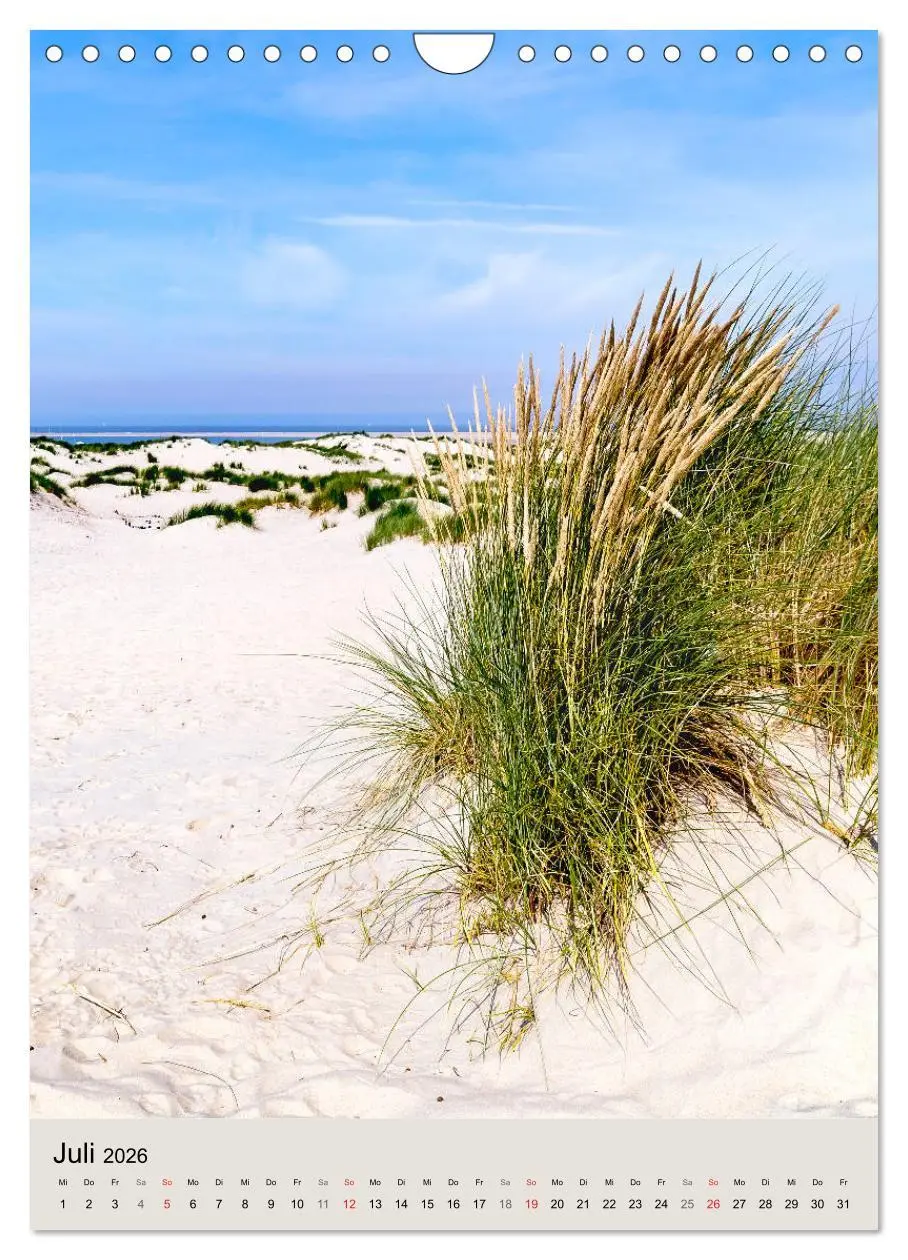 Bild: 9783516398656 | Borkum Strandspaziergang (Wandkalender 2026 DIN A4 hoch), CALVENDO...