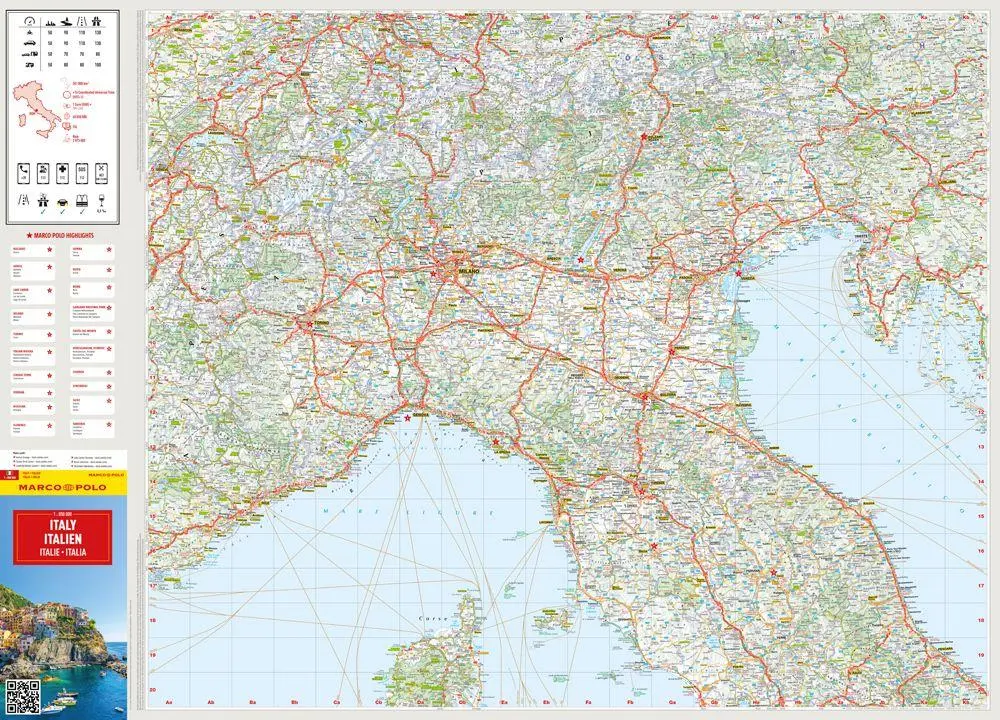 Bild: 9783575018656 | MARCO POLO Reisekarte Italien 1:850.000 | (Land-)Karte | MARCO POLO