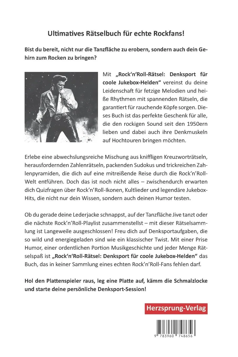 Rückseite: 9783960748656 | Rock'n'Roll-Rätsel - Denksport für coole Jukebox-Helden | Holland